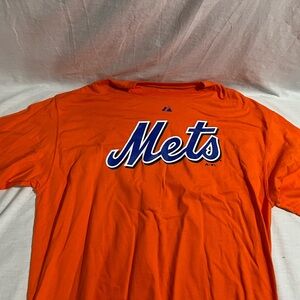 2XL Majestic Vibrant Orange New York Mets T-Shirt